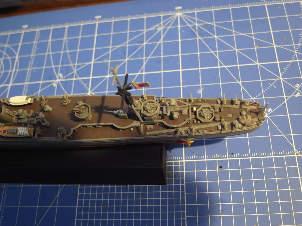 多摩（フジミ、艦NEXT、1/700）の完成写真　艦尾